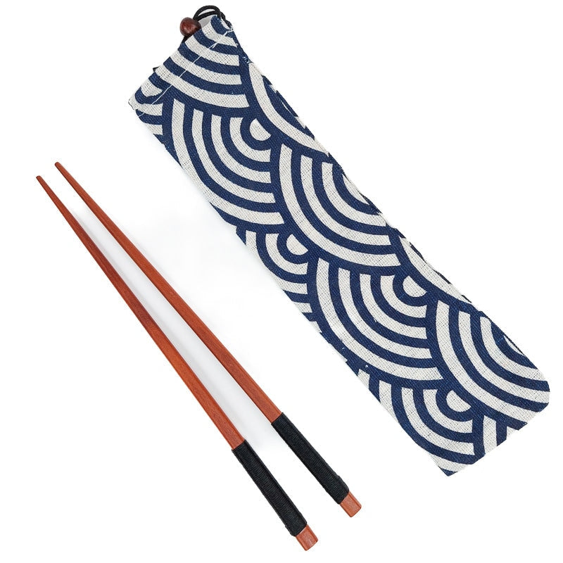 Japanese Chopstick Case - Seigaiha