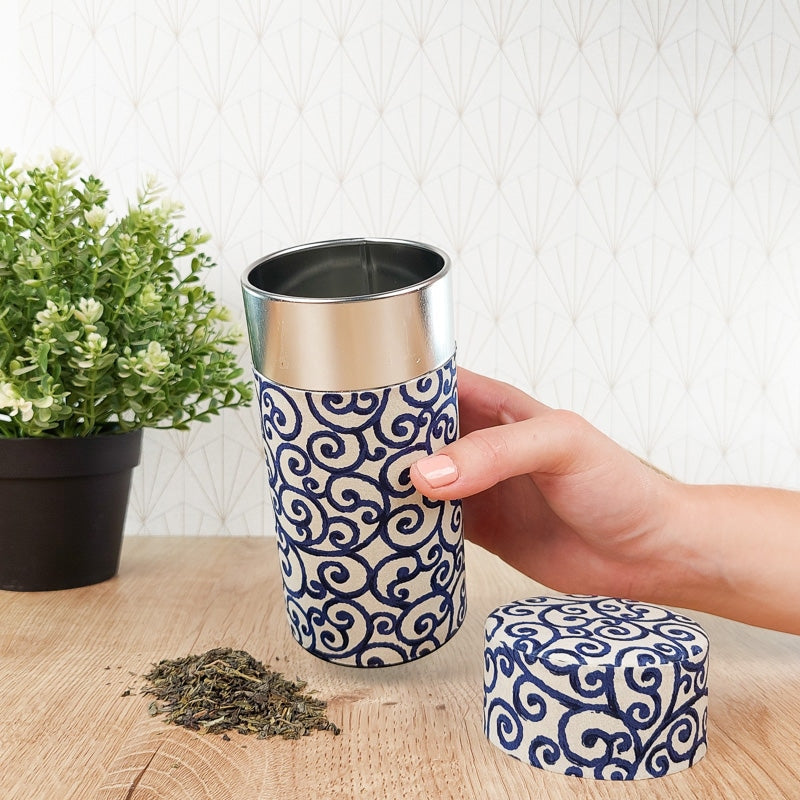 Japanese Tea Box Karakusa