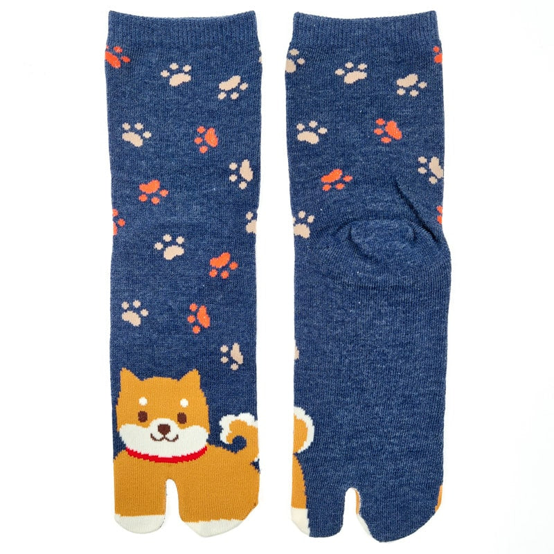 Tabi Shiba Socks - 6 Pairs - EU 36-40