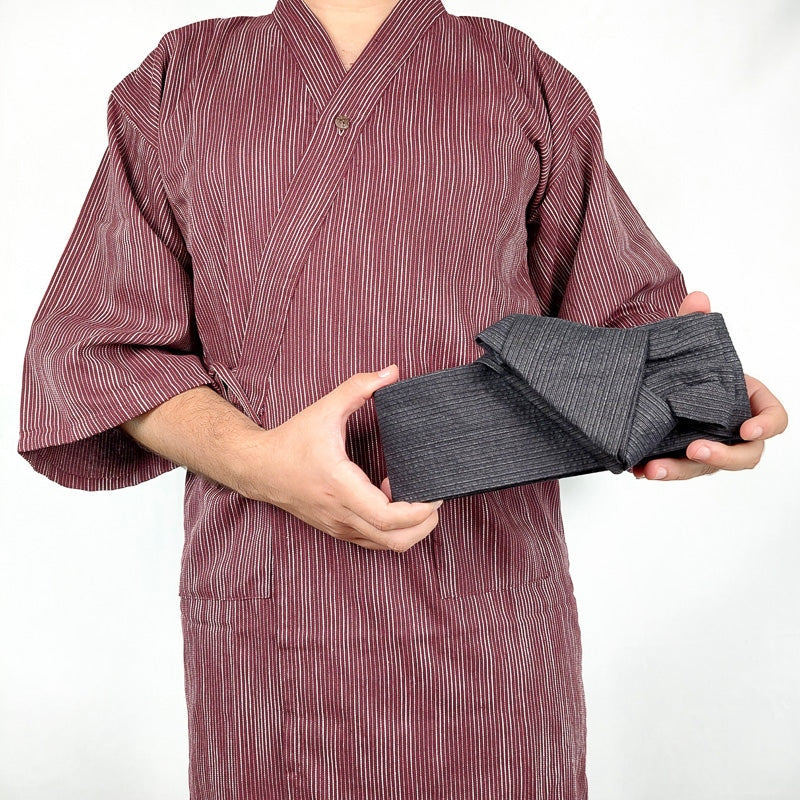 Men’s Japanese Obi Style Belt - Aki One Size