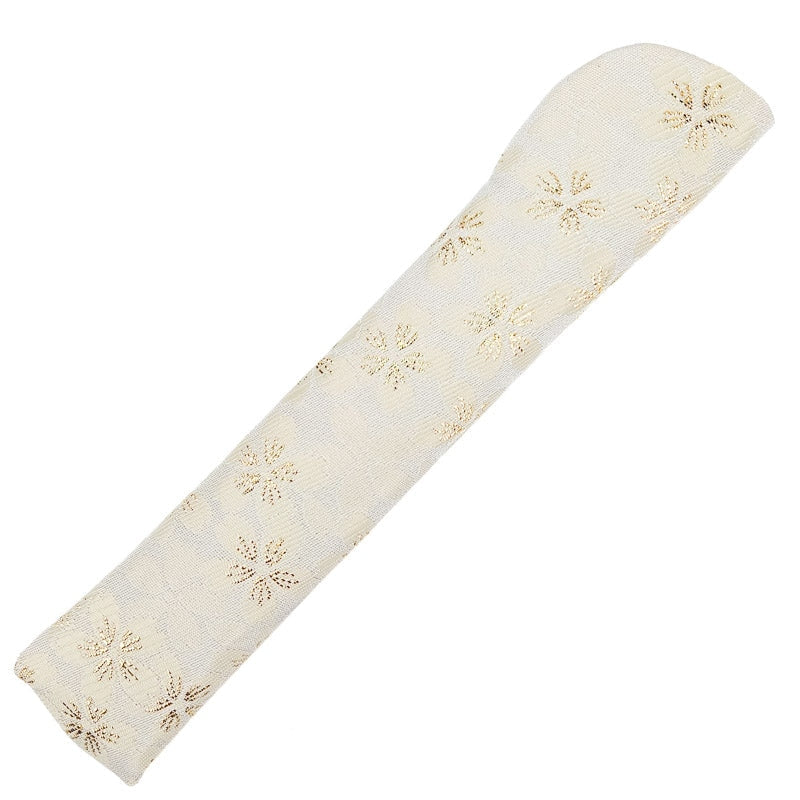 Japanese Fan Clutch Bag - White
