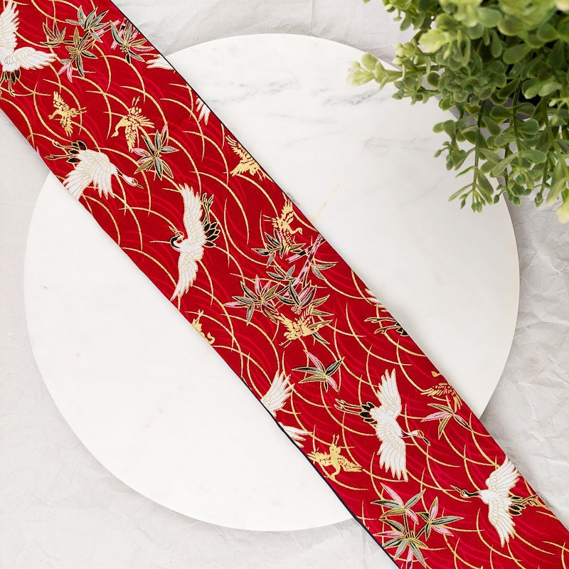 Red Obi Belt Tsuru