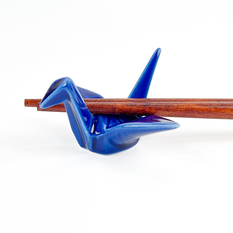 Chopsticks Rest Blue Origami