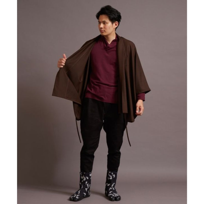 Veste Kimono Homme Marron