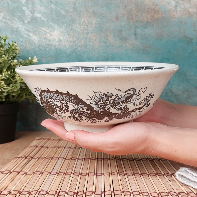 White Japanese Ramen Bowl
