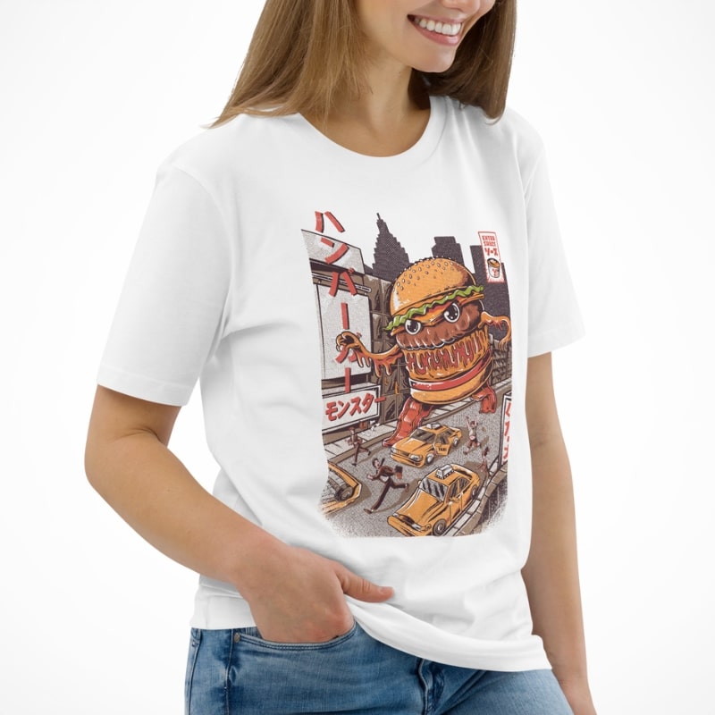 Japanese T-Shirt - Burgerzilla
