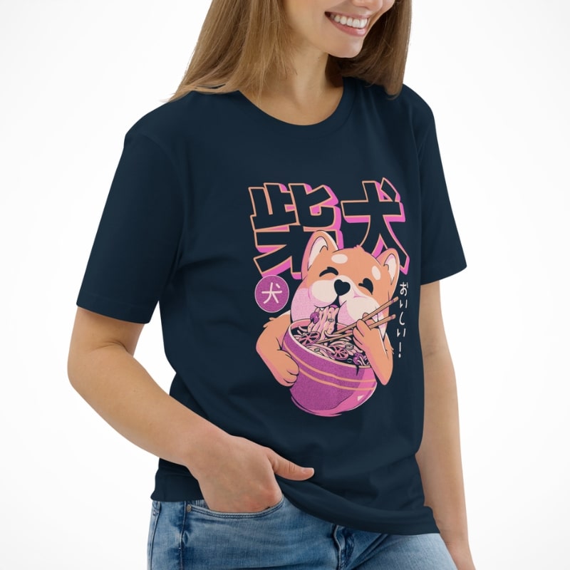 Japanese Graphic T-Shirt - Shiba Noodle