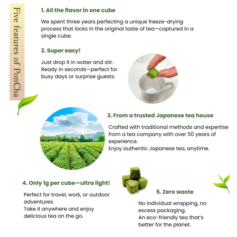 PonCha Green Tea Cube