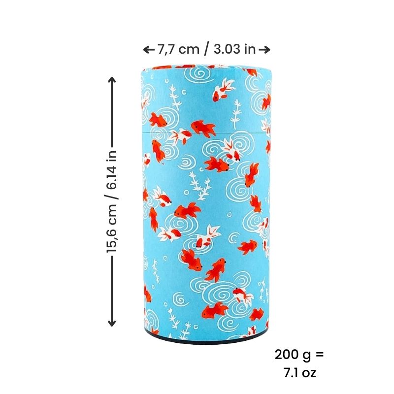 Washi Tea Canister - Kingyo