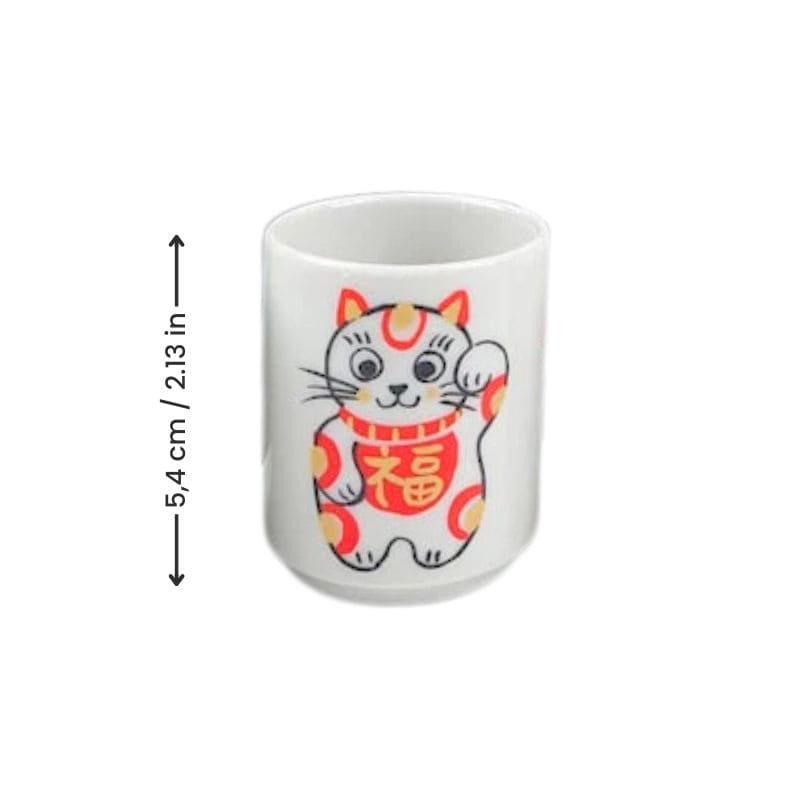 Set of Maneki Neko Sake Glasses