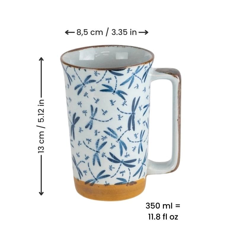 Large Japanese Mug - Dragonfly