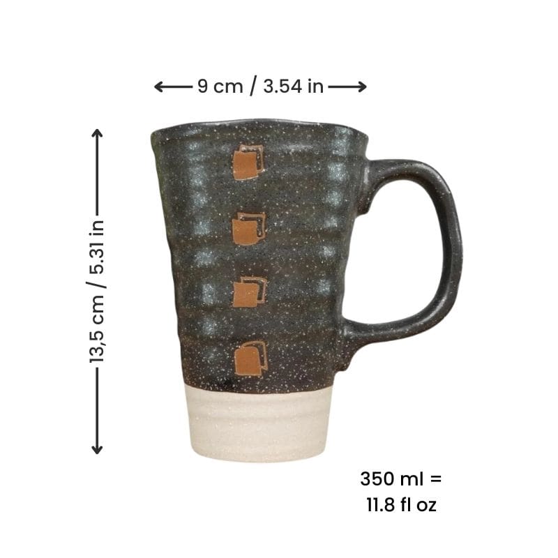Large Japanese Mug - Black