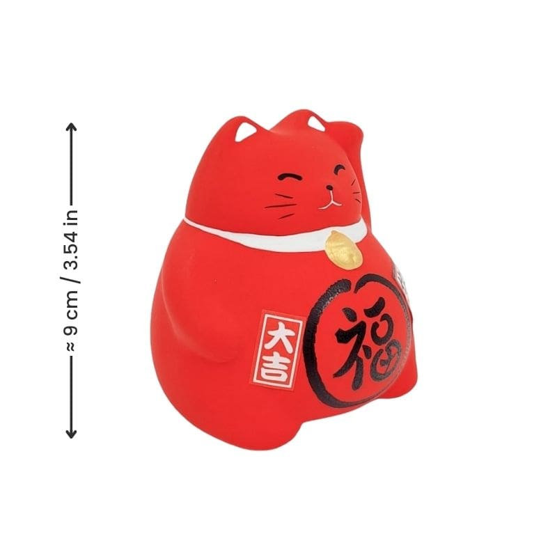Maneki Neko Marufuku Red