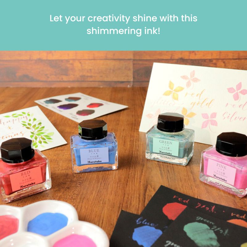 Kuretake Drop of Shimmer Glitter Ink