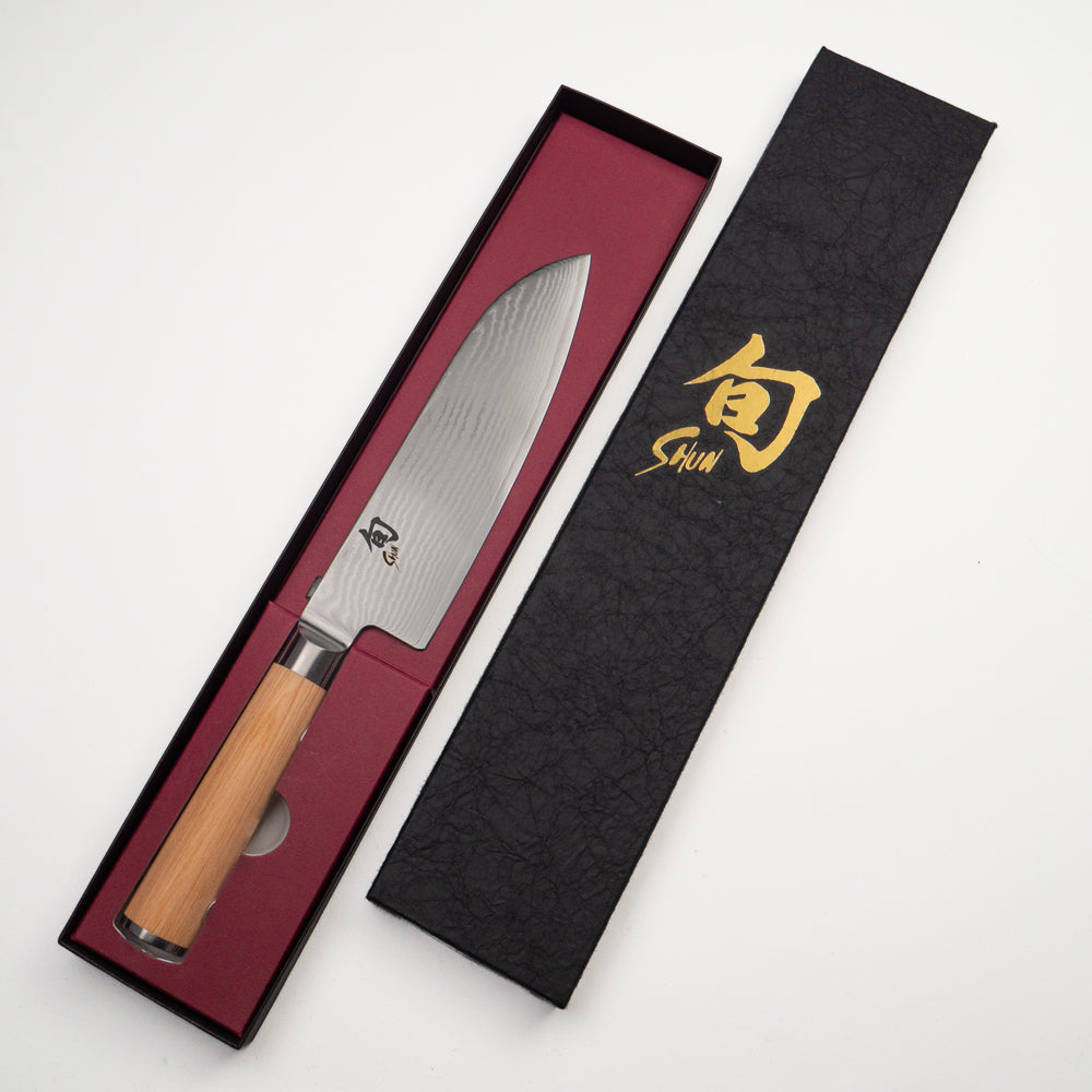Shun Classic White Santoku Knife – 7.1 in