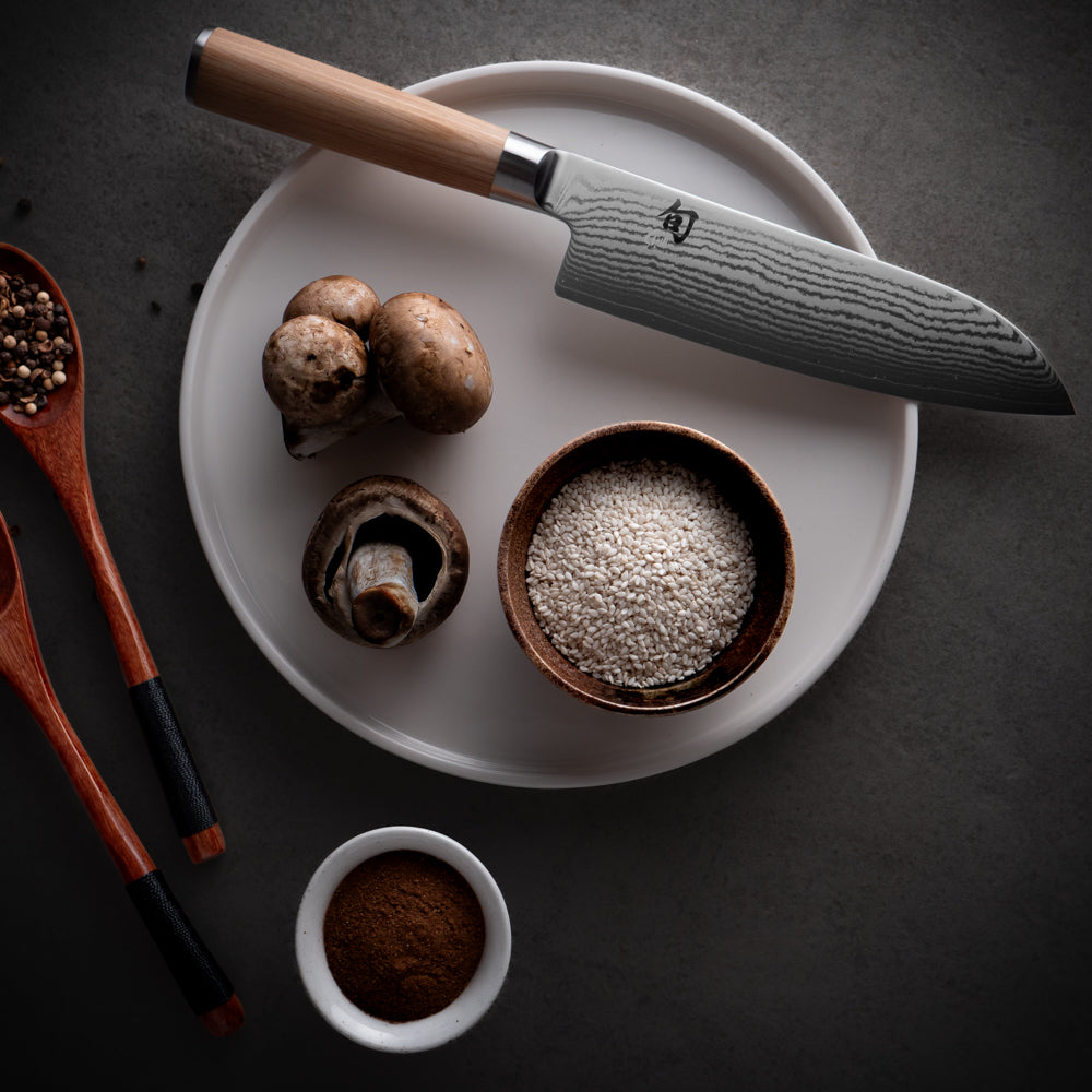 Shun Classic White Santoku Knife – 7.1 in