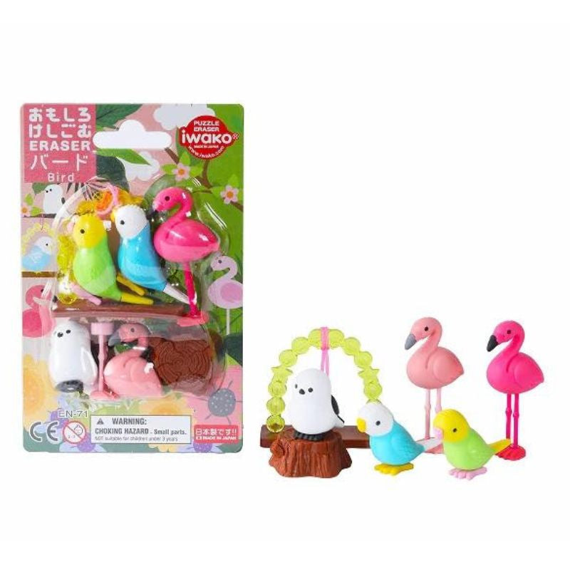 Iwako Birds Japanese eraser