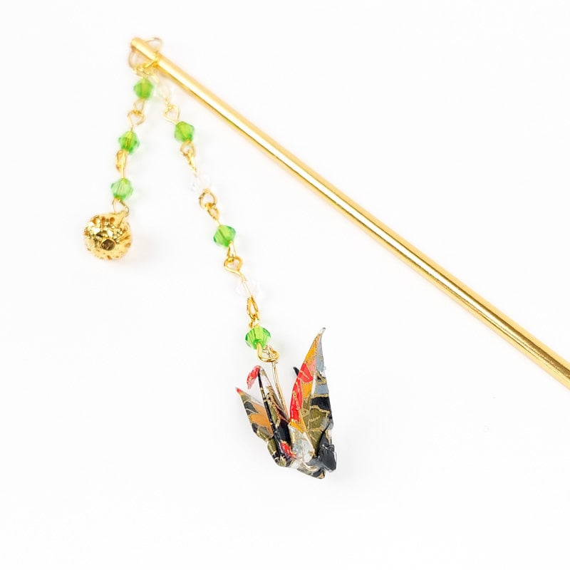 Kanzashi Japanese Origami Black