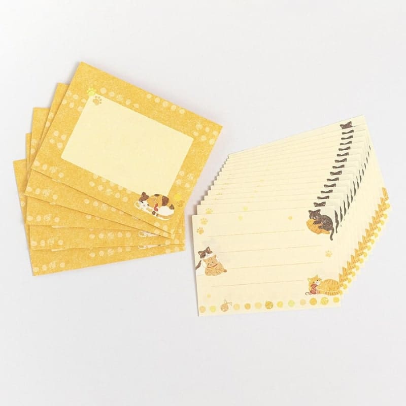 Mini Letter Paper & Cat Envelope