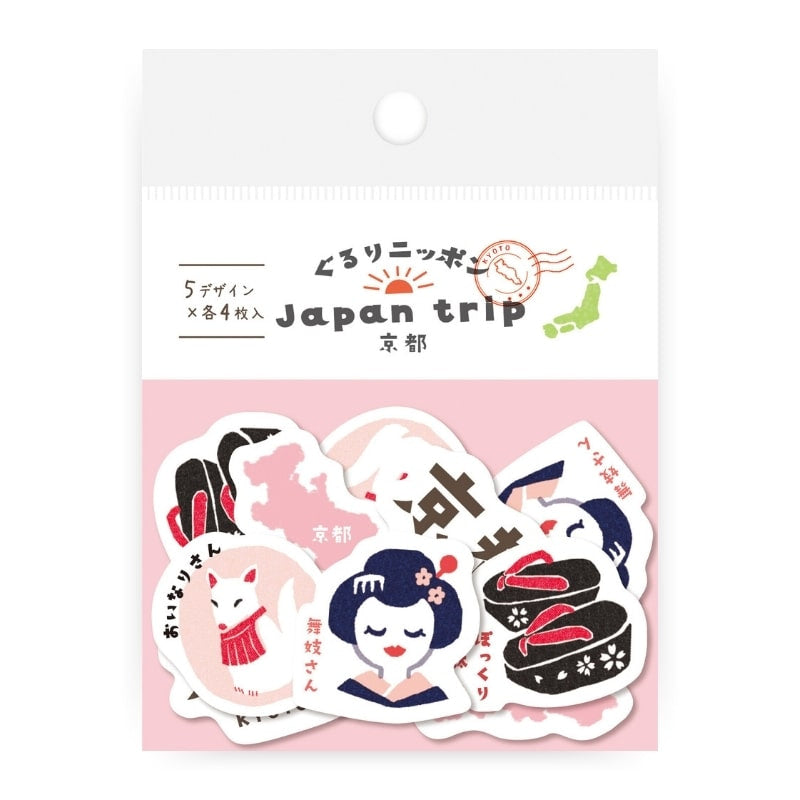 Japanese stickers Kyoto