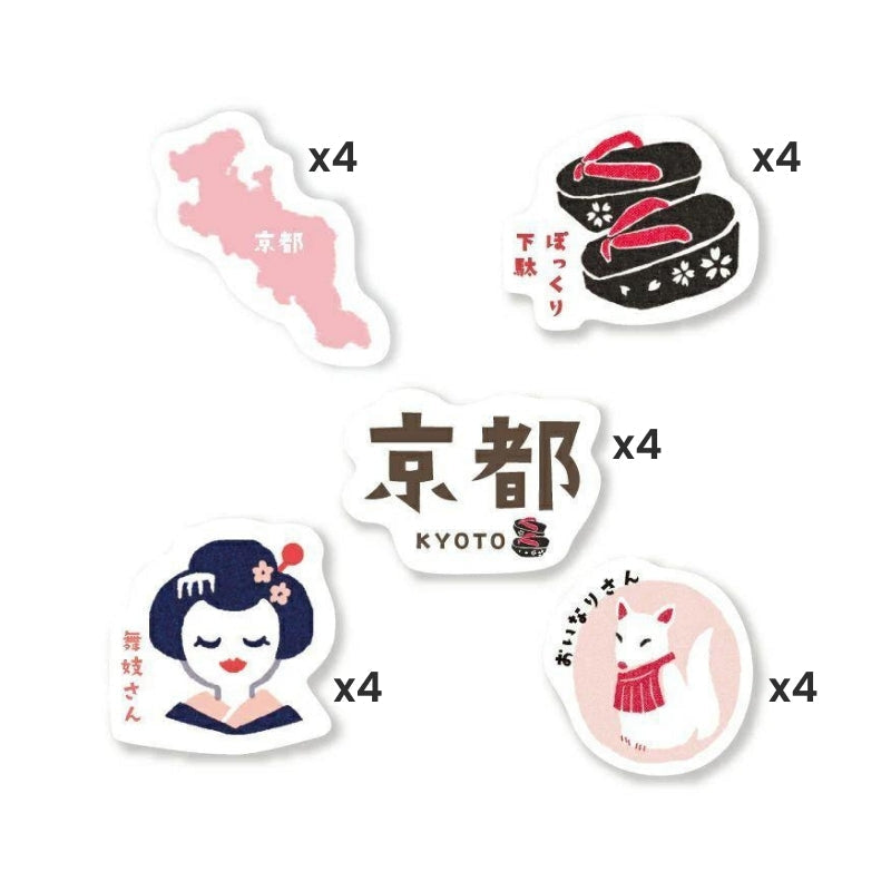 Japanese stickers Kyoto