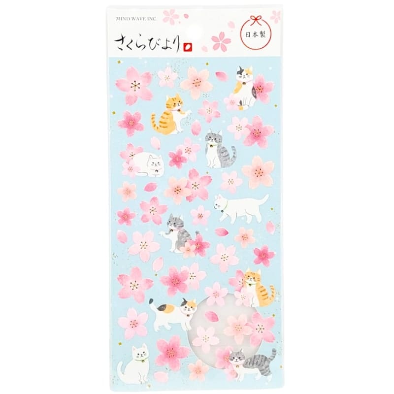 Stickers Japonais Sakura Neko