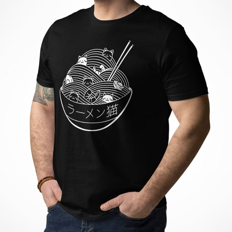 Bowl of Kittens Japanese T-shirt