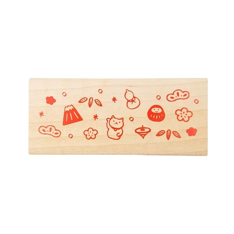 Wooden Stamp for Japanese Greetings