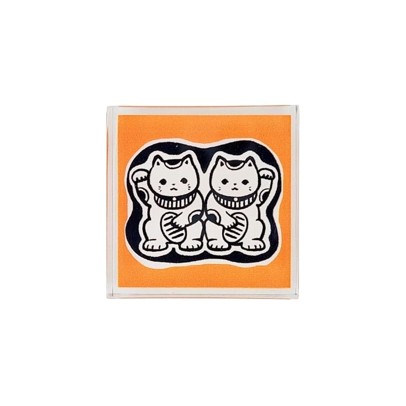 Japanese stamp Maneki Neko by Tomikohan