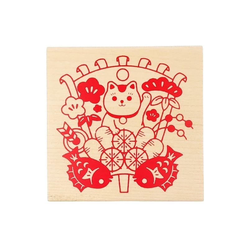 Japanese stamp Maneki Neko XL