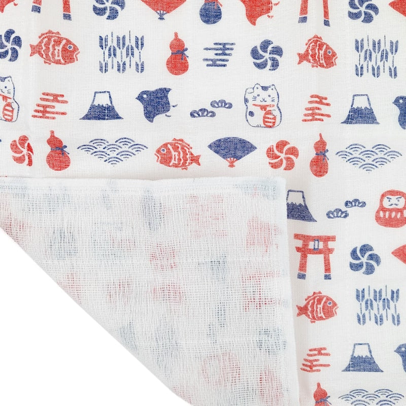 Lucky Japanese tea towel