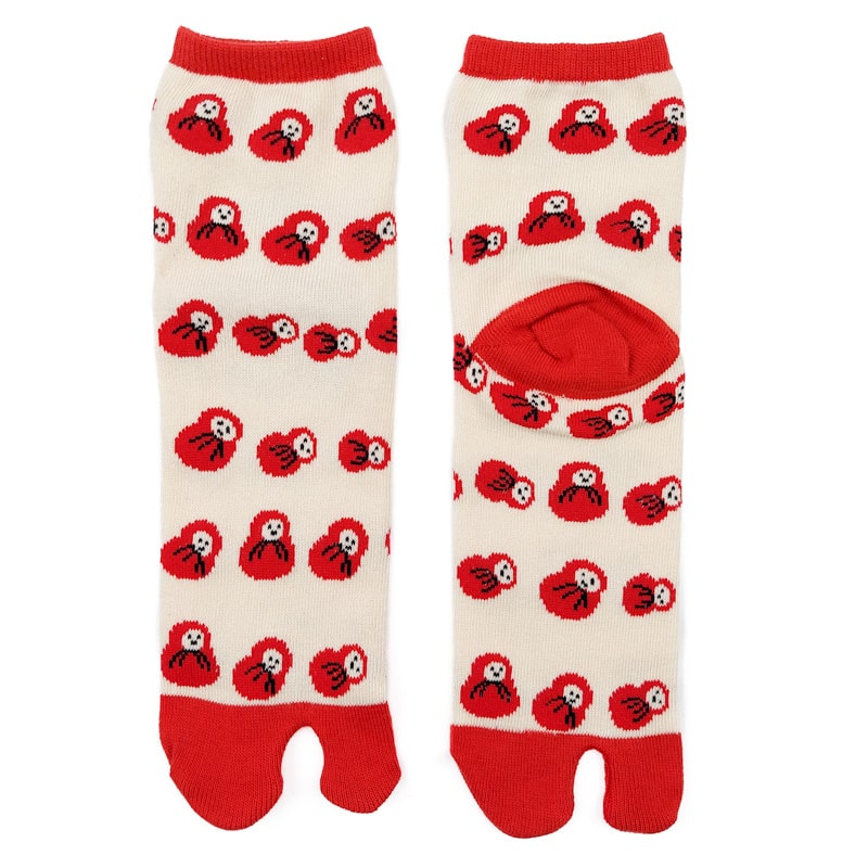 Japanese Daruma Socks