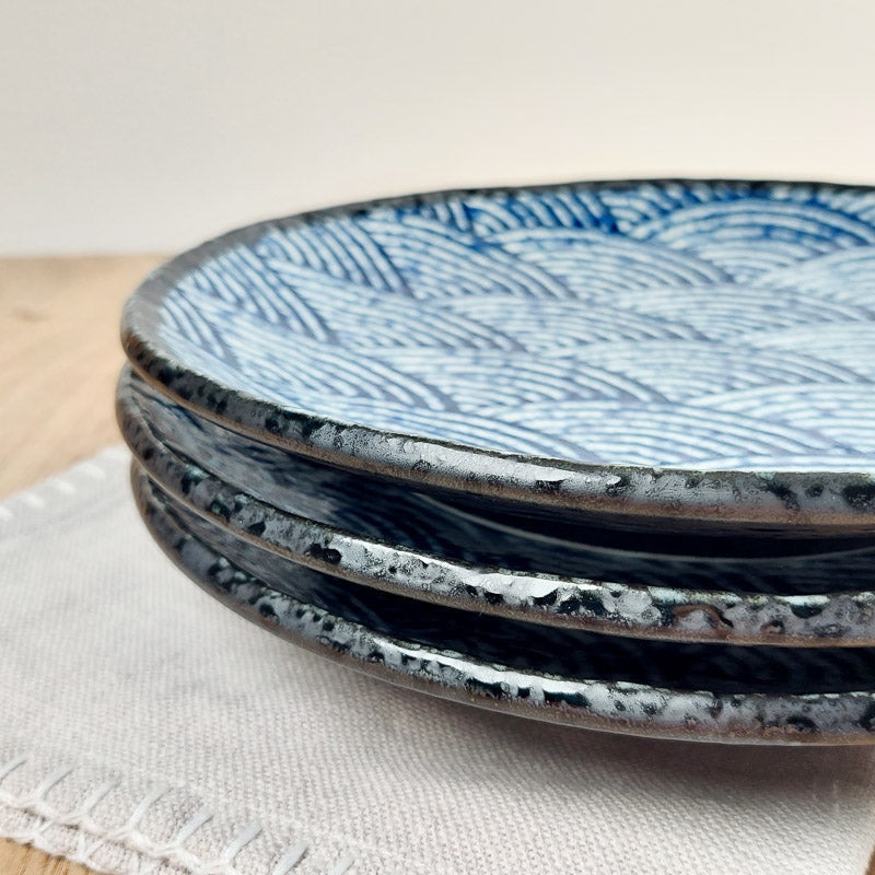 Japanese Plate Seigaiha