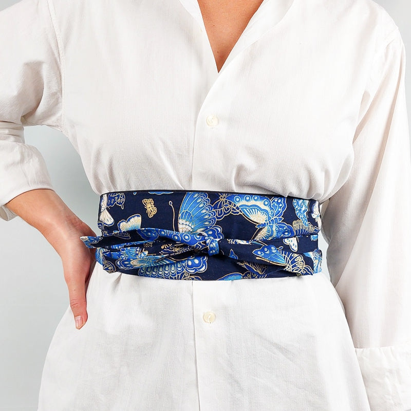 Blue Obi Belt - Women S