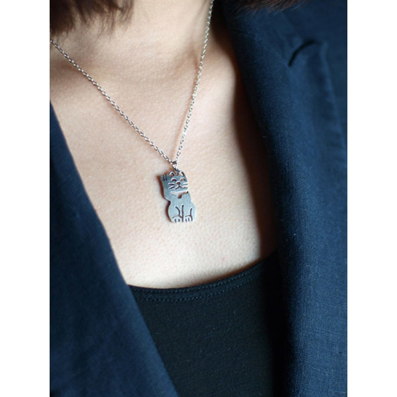 Maneki Neko Necklace