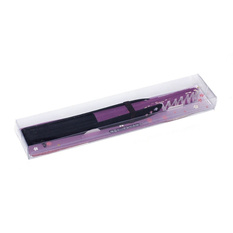 Sakura Violet Japanese Fan