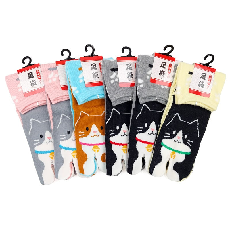 Pack Tabi Neko Socks - 6 Pairs - EU 36-40