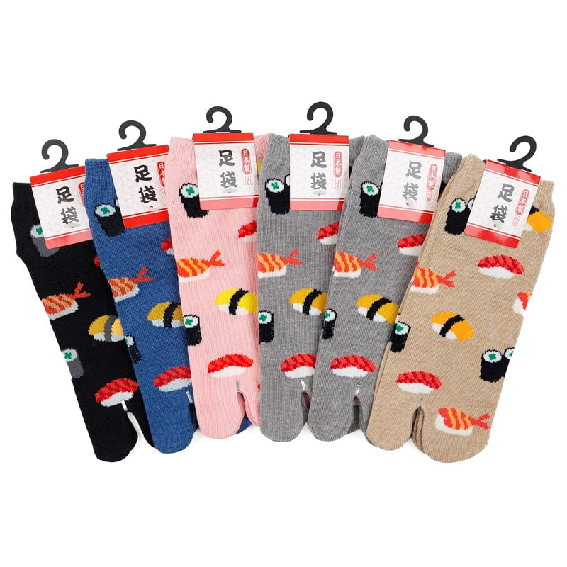 Tabi Sushi Socks - 6 Pairs - EU 36-40