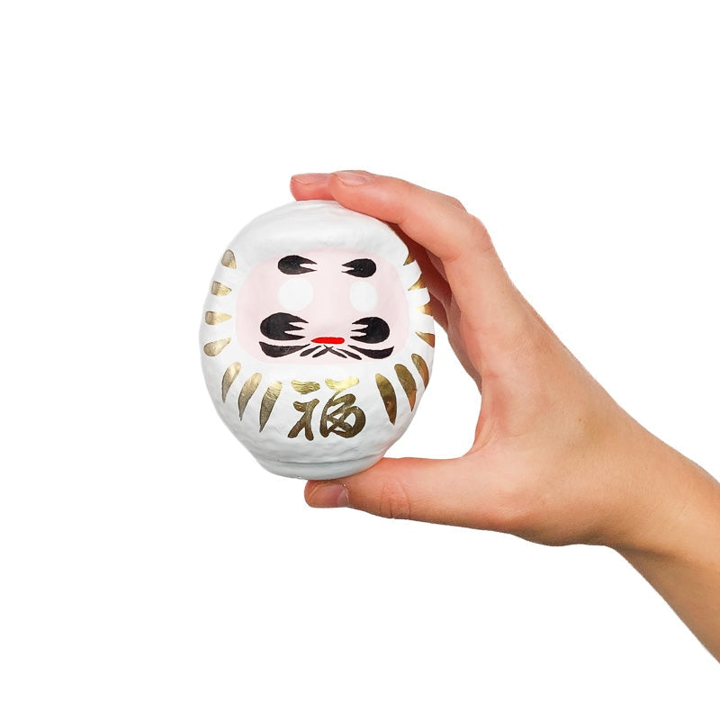 White Japanese Daruma Doll